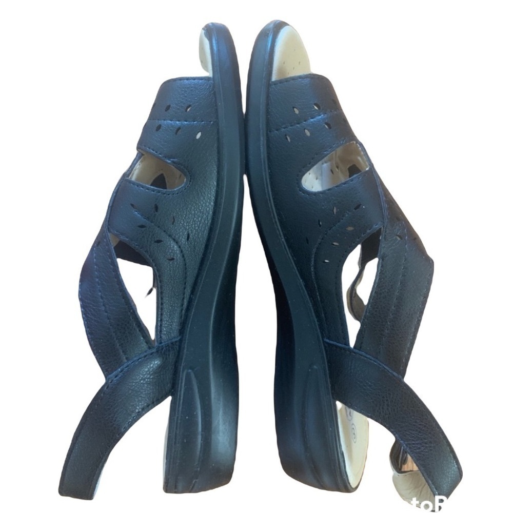 ANNA ALMEIDA 8 Women’s Black sandals NEW - Picture 2 of 12
